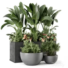 Outdoor garden bush tree garden set